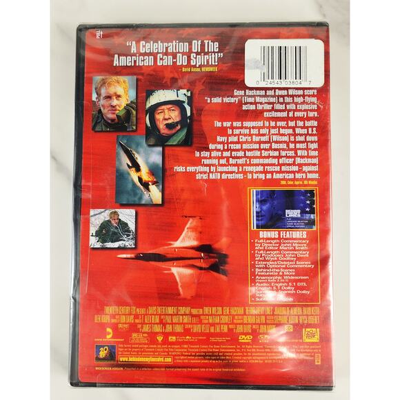 Movie Behind Enemy Lines DVD New Sealed Owen Wilson Gene Hackman 2002 USA - Picture 4 of 10